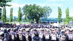 Simulasi Sispamkota Digelar, Ratusan Personel Siaga Amankan Pekalongan